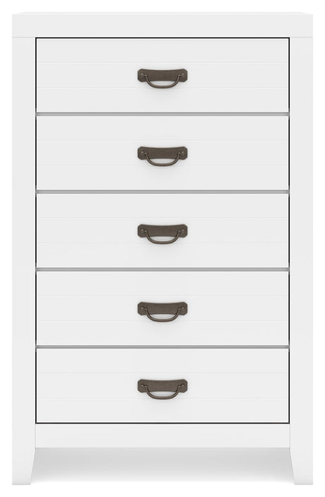 Binterglen White Chest of Drawers - Ornate Home