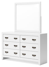 Binterglen White King Panel Bed & Dresser & Mirror & Nightstand (Online Special Price) - Ornate Home