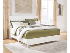 Binterglen White King Panel Bed - Ornate Home