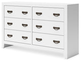 Binterglen White King Panel Bedroom Set with Dresser and 2 Nightstands (Online Special Price) - Ornate Home