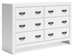 Binterglen White King Panel Bedroom Set with Dresser and 2 Nightstands - Ornate Home