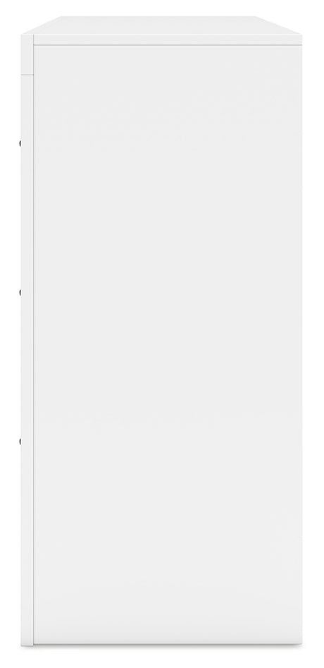 Binterglen White King Panel Bedroom Set with Dresser and 2 Nightstands - Ornate Home