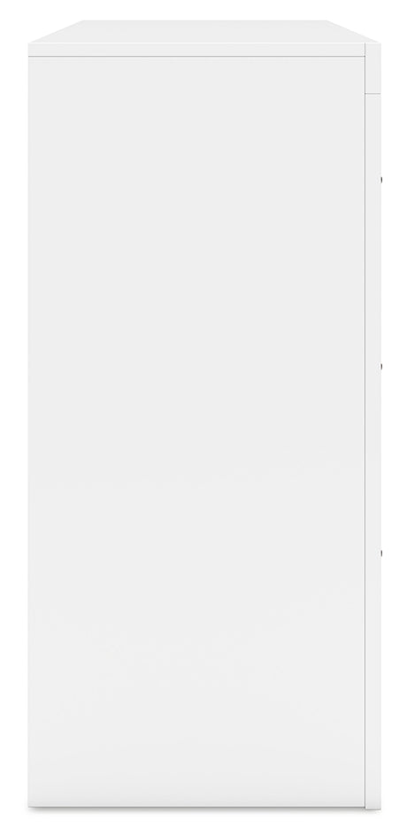 Binterglen White King Panel Bedroom Set with Dresser and 2 Nightstands - Ornate Home