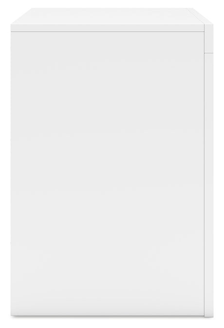 Binterglen White King Panel Bedroom Set with Dresser and 2 Nightstands - Ornate Home