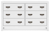 Binterglen White King Panel Bedroom Set with Dresser and Nightstand - Ornate Home