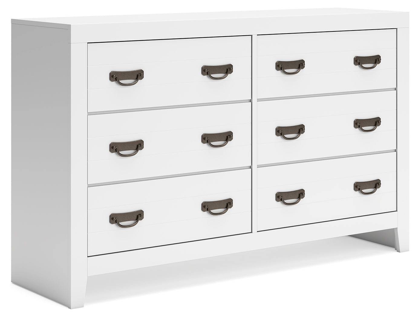Binterglen White King Panel Bedroom Set with Dresser and Nightstand - Ornate Home