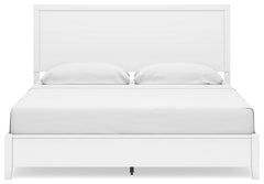 Binterglen White King Panel Bedroom Set with Dresser and Nightstand - Ornate Home