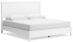 Binterglen White King Panel Bedroom Set with Dresser and Nightstand - Ornate Home
