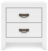 Binterglen White King Panel Bedroom Set with Dresser and Nightstand - Ornate Home