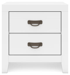 Binterglen White King Panel Bedroom Set with Dresser and Nightstand - Ornate Home