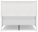 Binterglen White Queen Panel Bedroom Set with 2 Nightstands - Ornate Home