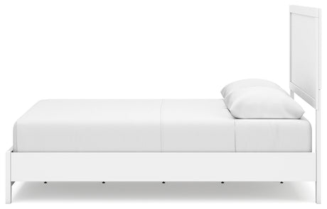 Binterglen White Queen Panel Bedroom Set with 2 Nightstands - Ornate Home