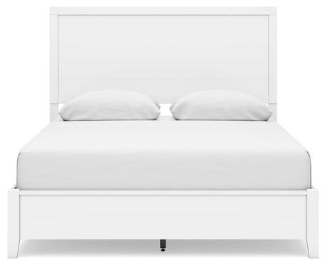 Binterglen White Queen Panel Bedroom Set with Dresser and Nightstand - Ornate Home