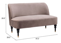Bintulu Taupe Loveseat - Ornate Home