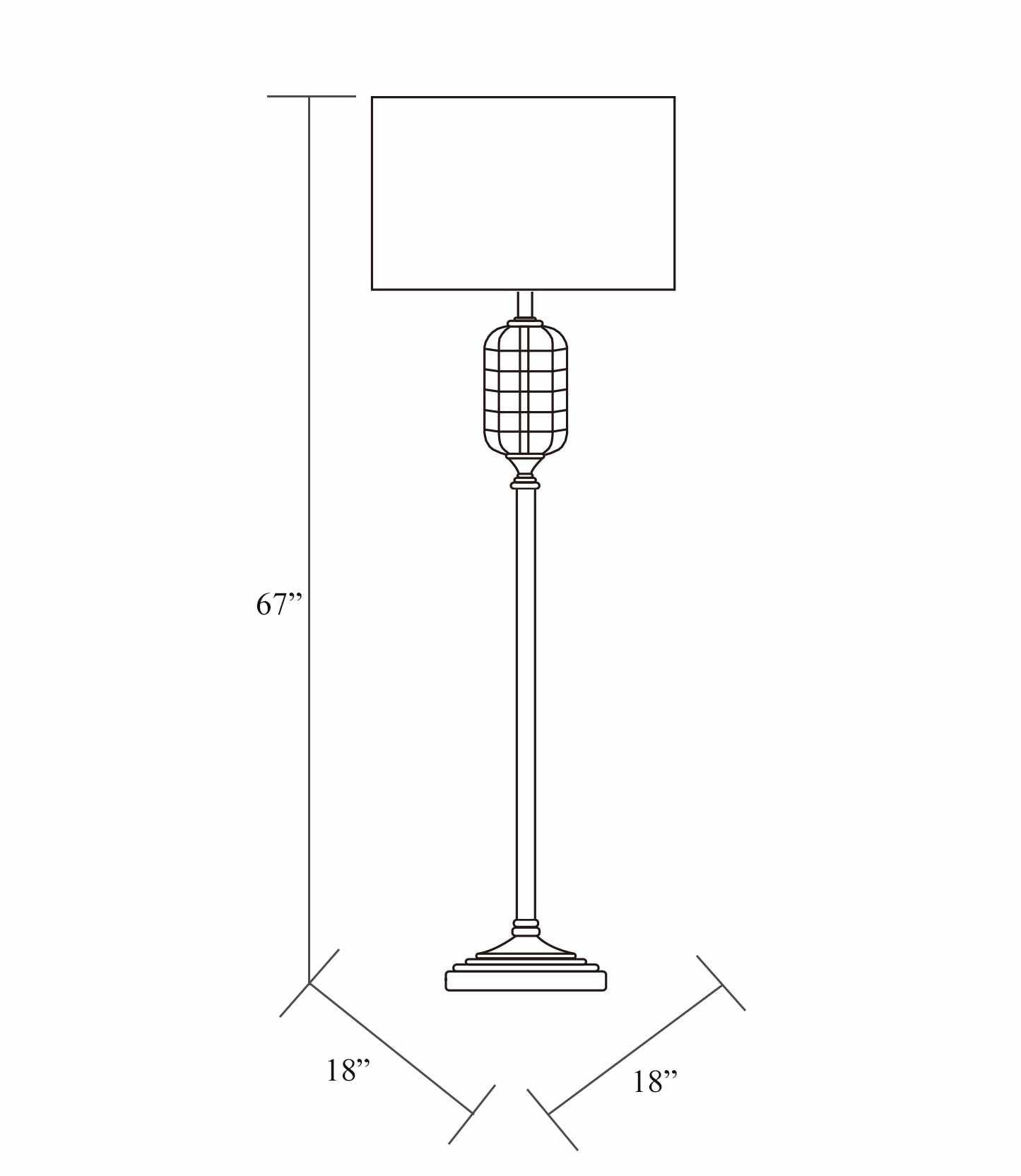 Binuatan Floor Lamp - Clearance - Ornate Home