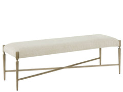 Birchaven Aged Pewter/Bilma Natural Bench - Ornate Home
