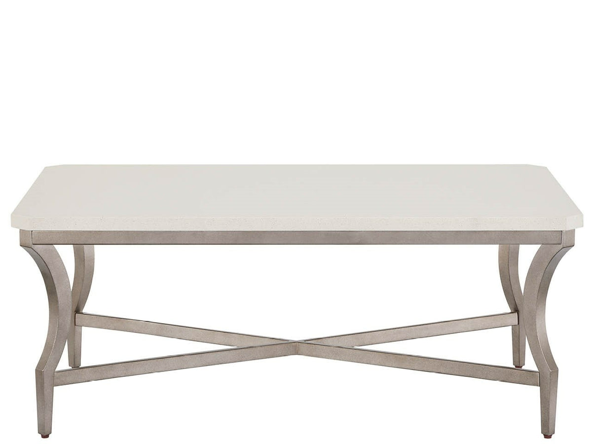 Birchaven Aged Pewter/White Cocktail Table - Ornate Home