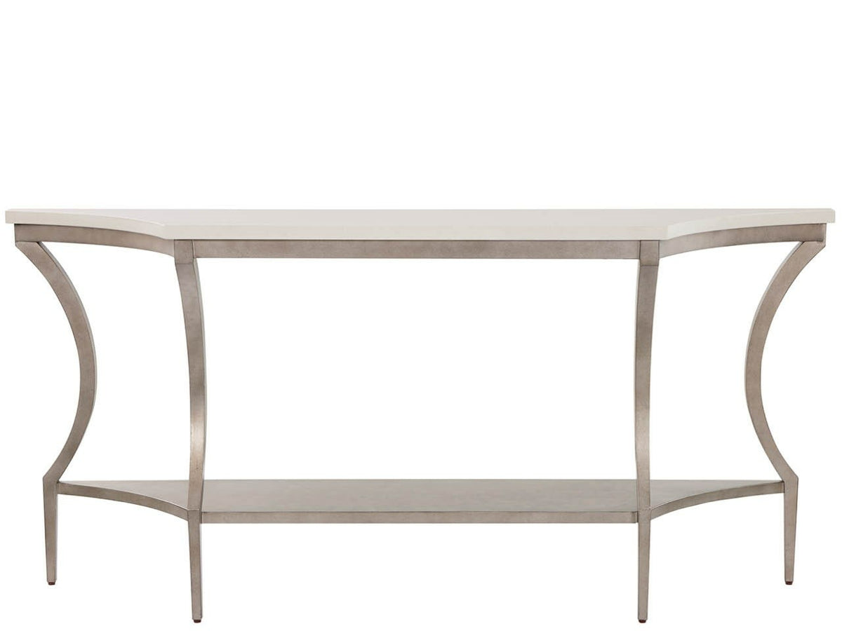 Birchaven Aged Pewter/White Console Table - Ornate Home