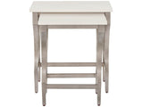 Birchaven Aged Pewter/White Nesting Tables - Ornate Home