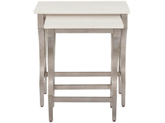 Birchaven Aged Pewter/White Nesting Tables - Ornate Home