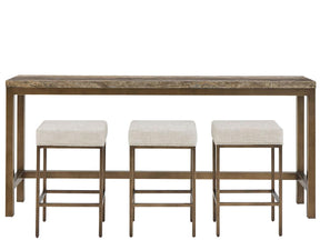 Birchaven Dark Gray/Smoked Gold/Yukon Sand Console w/ Stools - Ornate Home