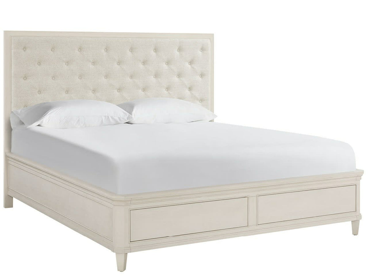 Birchaven Willow/Bilma Natural Queen Panel Upholstered Storage Bed - Ornate Home