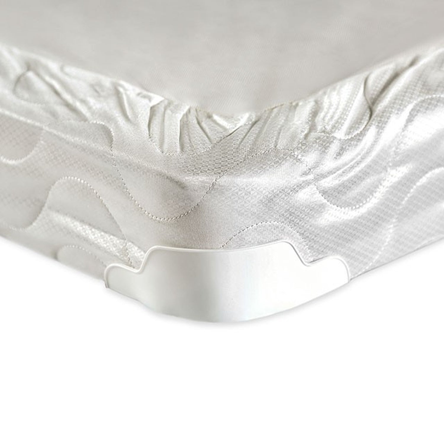 Bird Of Paradise White 4" Queen-Size Foundation - Ornate Home