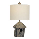 Birdhouse Grey Table Lamp (Set of 2) - Ornate Home