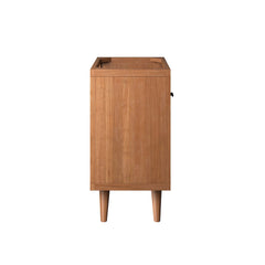 Birdie Natural 24" Teak Wood Bathroom Vanity Cabinet (Sink Basin Not Included) - Ornate Home
