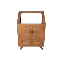 Birdie Natural 24" Teak Wood Bathroom Vanity Cabinet (Sink Basin Not Included) - Ornate Home