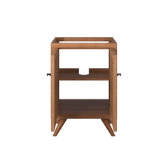 Birdie Natural 24" Teak Wood Bathroom Vanity Cabinet (Sink Basin Not Included) - Ornate Home