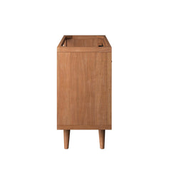 Birdie Natural 36" Teak Wood Bathroom Vanity Cabinet (Sink Basin Not Included) - Ornate Home