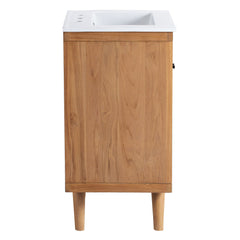 Birdie Natural/White 24" Bathroom Vanity - Ornate Home