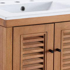 Birdie Natural/White 24" Bathroom Vanity - Ornate Home