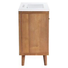 Birdie Natural/White 36" Bathroom Vanity - Ornate Home