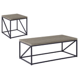 Birdie Sonoma Grey 2-piece Coffee and End Table Set - Ornate Home