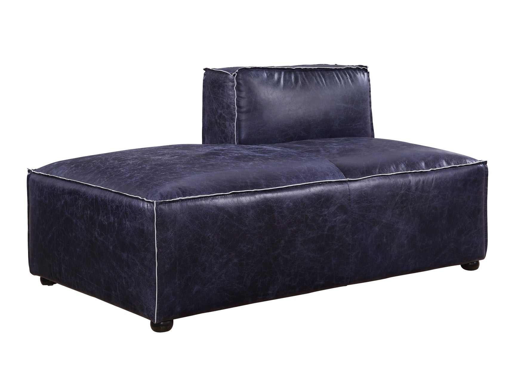 Birdie Top Grain Leather Modular Sectional Living Room Set - Ornate Home