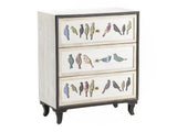 Birds On A Wire White/Brown Chest - Ornate Home