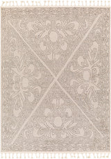 Birdwood Cream & Brown Area Rug - Ornate Home