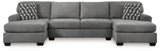 Birkdale Court Gray 3-Piece Sectional (Online Special Price) - Ornate Home