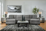 Birkdale Court Gray 3-Piece Sectional - Ornate Home
