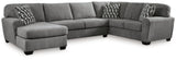 Birkdale Court Gray 3-Piece Sectional with LAF Chaise (Online Special Price) - Ornate Home