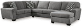 Birkdale Court Gray 3-Piece Sectional with RAF Chaise (Online Special Price) - Ornate Home