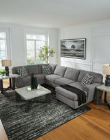Birkdale Court Gray 3-Piece Sectional with RAF Chaise - Ornate Home