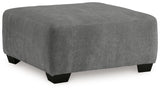 Birkdale Court Gray Oversized Accent Ottoman - Ornate Home