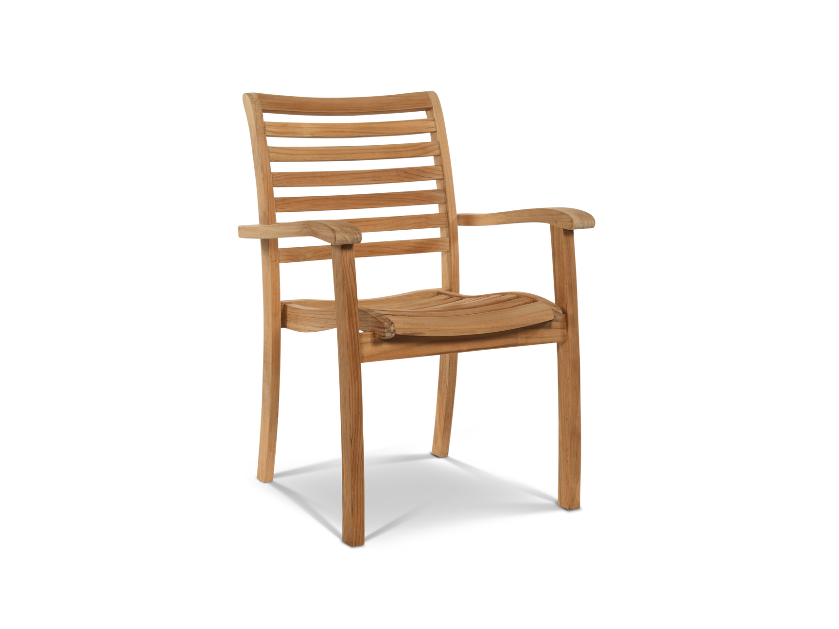 Birmingham 7-Piece Rectangular Teak Outdoor Dining Set with Extendable Table and Stacking Armchairs - Ornate Home