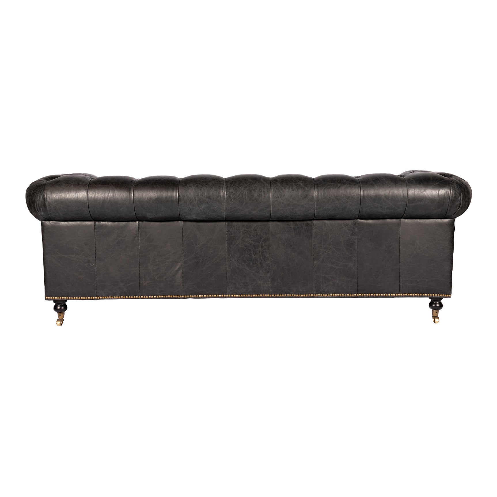 Birmingham Black Leather Sofa - Ornate Home