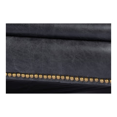 Birmingham Black Leather Sofa - Ornate Home
