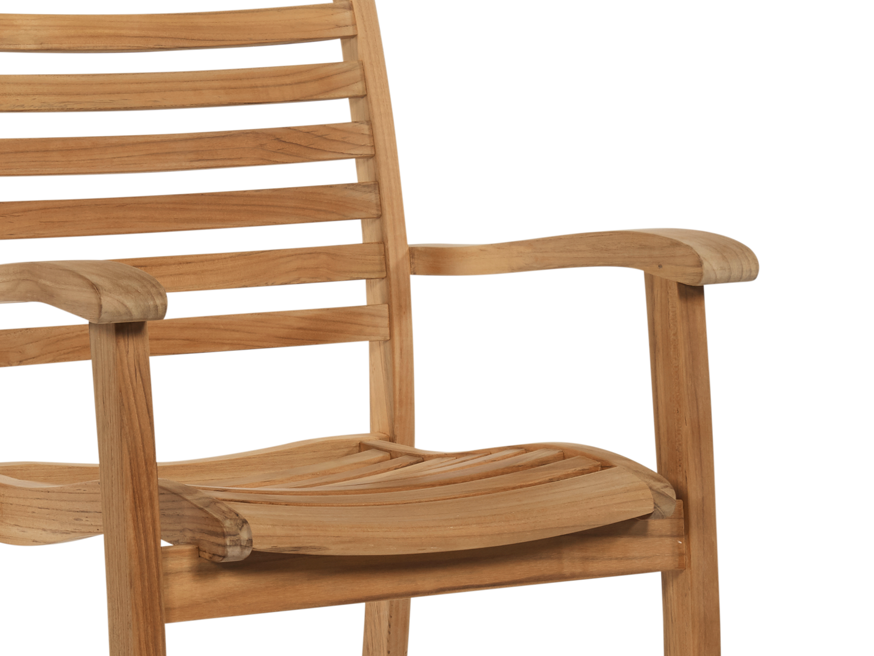 Birmingham Teak Outdoor Dining Stacking Armchair (Set of 4) - Ornate Home