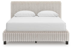 Birmonton White Queen Upholstered Bed - Ornate Home